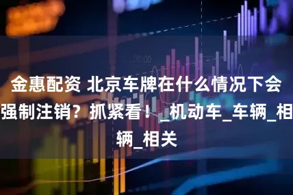 金惠配资 北京车牌在什么情况下会被强制注销？抓紧看！_机动车_车辆_相关